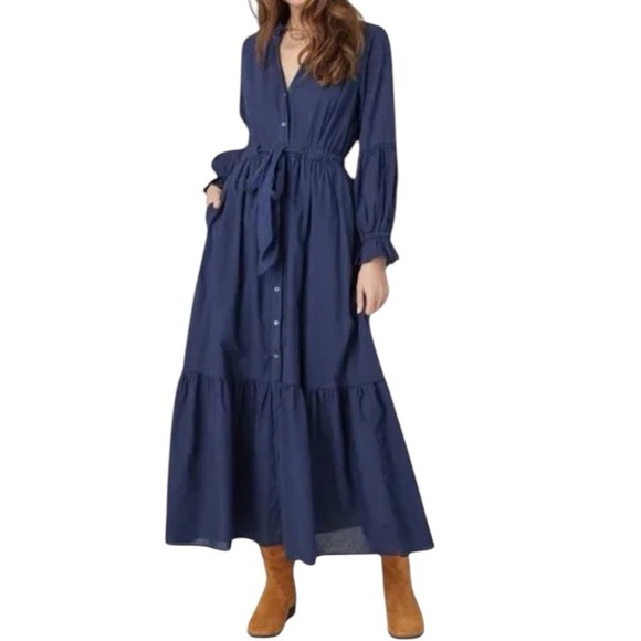 Xirena Lark Maxi Dress Blue - Picture 2 of 8